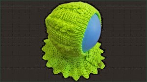 Детская шапка-шлем спицами. Вязание шапочки-шлем спицами. Часть 2.