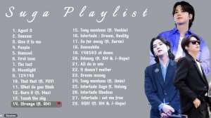 BTS Suga (슈가) - Playlist update 2023