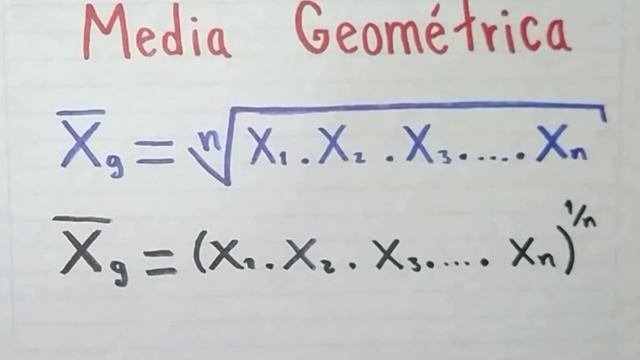 Como sacar la MEDIA GEOMETRICA → (Estadistica) [Ejercicio RESUELTO] смотреть онлайн