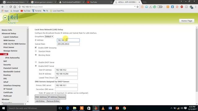 how to change the IP address of a modem PTCL (urdu/hindi) смотреть онлайн