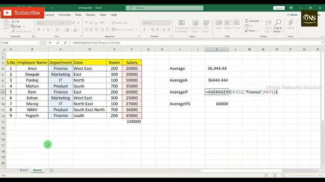 Average, AverageA, AverageIF, AverageIFS formula in Excel || Tutorial - 10 || Excel Tutorial смотреть онлайн