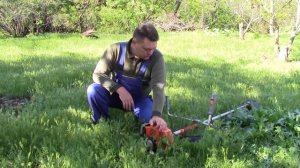 Бензокоса (Триммер) КУБАНЬ БК-4500! Краткий обзор, запуск, работа.