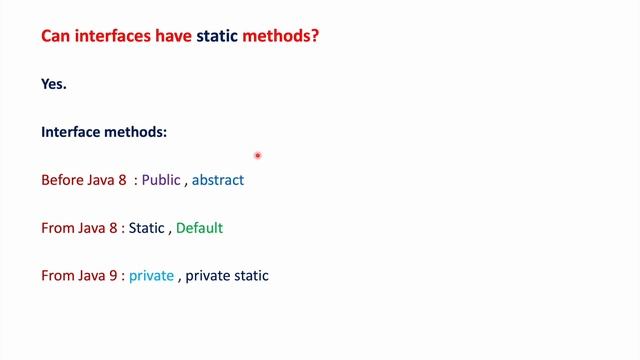 Can interfaces have static methods? смотреть онлайн
