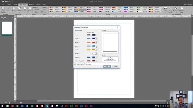 Publisher 2016 - Custom Colors & Fonts - How to Create a Customized Color & Font Scheme in MS Offic смотреть онлайн