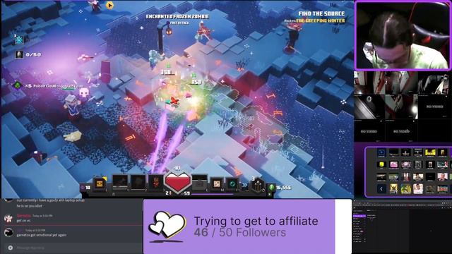 CREEPING WINTER DLC ANTICS WITH EVERYONE - Garnetzx's Minecraft Dungeons Livestream Highlight #20 смотреть онлайн