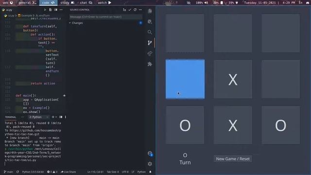 Python tic-tac-toe using PySide2 смотреть онлайн