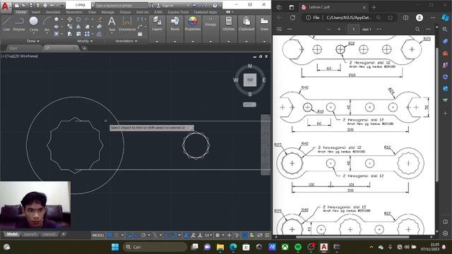 AUTOCAD 2D LATIHAN C смотреть онлайн