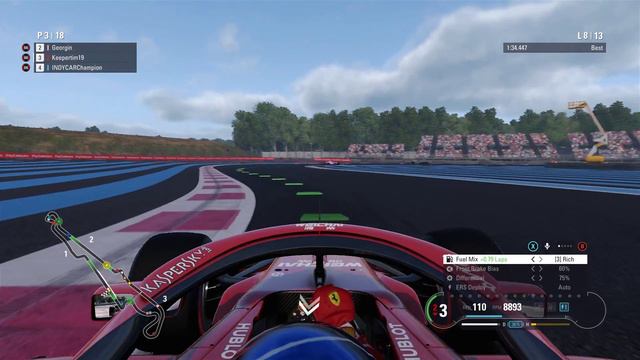 F1 2018 | Online Championship | Part 16 | France Race | Awesome battle! смотреть онлайн