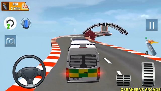 Ambulance Stunt Car Racing Games Impossible Tracks - New Ambulance Unlocked Levels 9 to 10 Complete смотреть онлайн