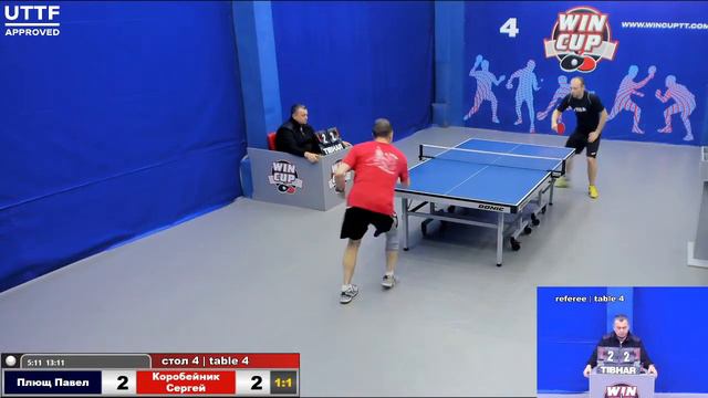 15:00 Плющ Павел 3-1 Коробейник Сергей стол 4 Юг-3 11.02.21 смотреть онлайн