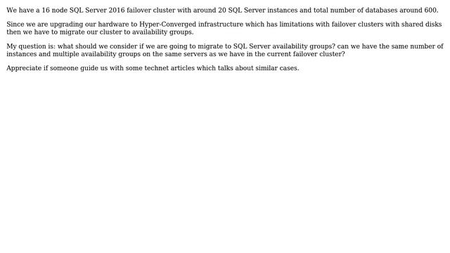 Databases: Migrate from SQL Server 2016 Failover Cluster to Availability Groups смотреть онлайн