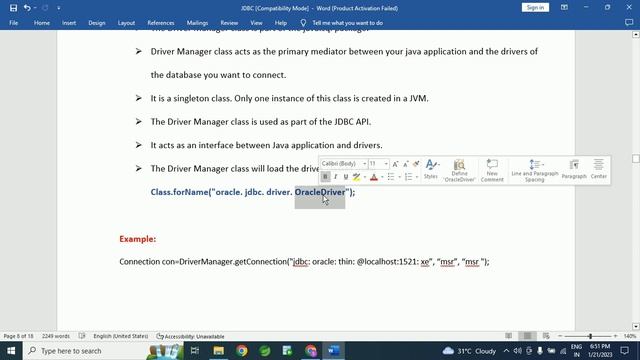What is Driver Manager class in JDBC(Telugu) смотреть онлайн