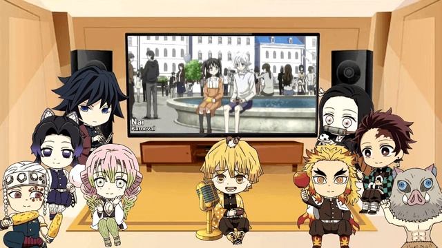 Demon Slayer React to Characters with Same Voice Actor as Zenitsu Agatsuma (ft. Hashira) смотреть онлайн