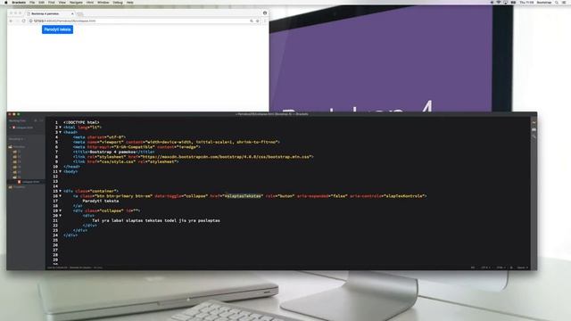 Bootstrap4 - 33 - Collapse смотреть онлайн