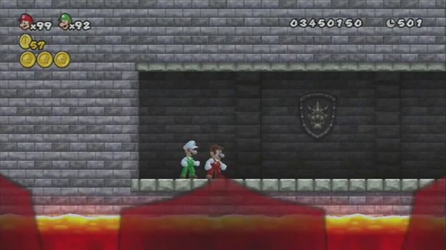 Another Super Mario Bros. Wii - 100% Co-op Walkthrough Part 19 смотреть онлайн