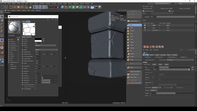 Cinema 4D Sculpting and Baking a Stylized rock - Tutorial смотреть онлайн