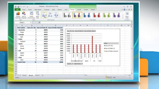 Microsoft® Excel 2010: Convert PivotChart to a standard chart on Windows® Vista? смотреть онлайн