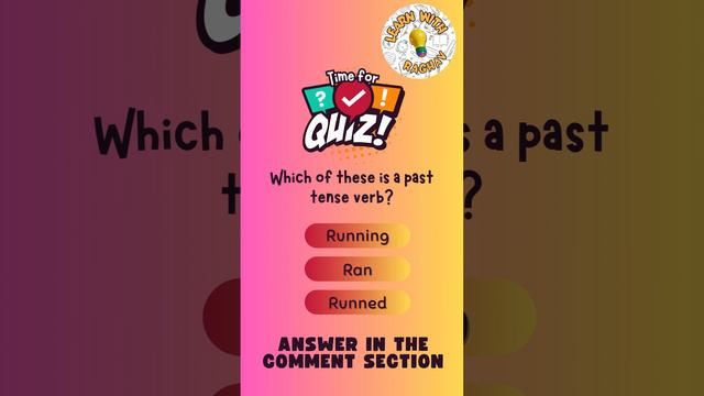 🧠 Quick Grammar Quiz: Can You Identify the Past Tense Verb? #students #tenses смотреть онлайн