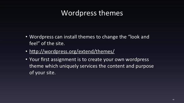 Lecture - Content Management Systems (CMS) and Wordpress Theme Development (2017) смотреть онлайн