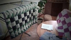 Лоскутное шитье для начинающих/ Сшить коврик из лоскутков/ Узорная кайма/ Коврик сшить своими рукам