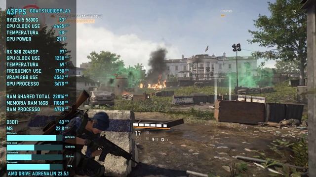 TOM CLANCY'S THE DIVISION 2 / RYZEN 5 5600G / RX 580 8GB 2048SP / TESTING IN 1080P HIGH ! смотреть онлайн