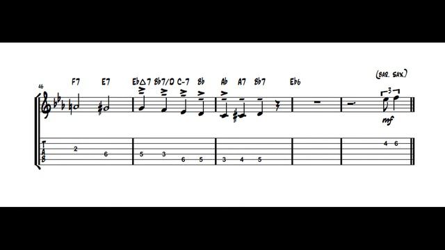 Solos for Guitar #2 - What Is There To Say? - Gerry Mulligan Baritone Sax Part смотреть онлайн