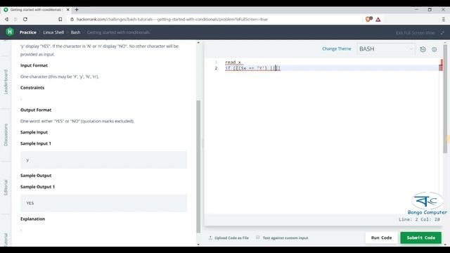 Learn How to Solve Hacker Rank Comp. Prog. Linux Bash Script #007 Getting started with conditional смотреть онлайн