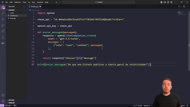 Criando um ChatBot em Python com ChatGPT em 20 Minutos смотреть онлайн