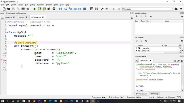 Python Tutorial [Full Course]. Advanced MVC pattern (Login module) development(Full OOPS). Part 35. смотреть онлайн
