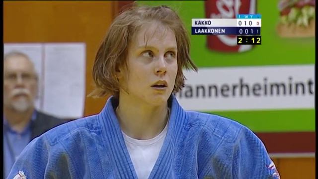 Kati Kakko - Tea Laakkonen 52 kg:n sarjan loppuottelussa judon SM-kilpailussa 2013 смотреть онлайн