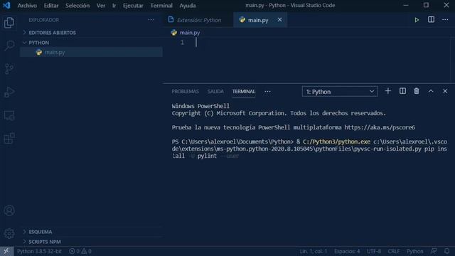 Configurar Visual Studio Code para Python - Windows 10 смотреть онлайн