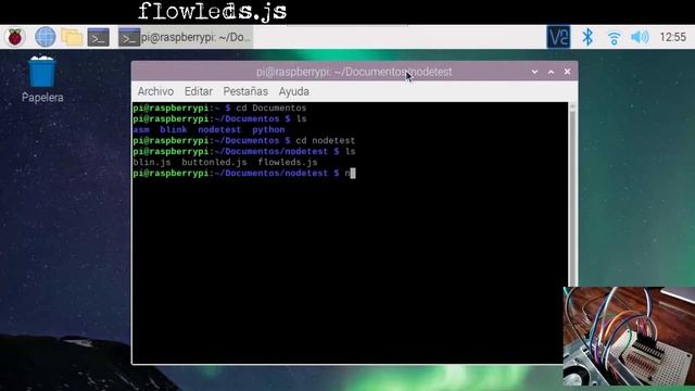 Node.js Raspberry Pi GPIO - Flowing LEDs 6CV4 De valdemar Pardo Erendida смотреть онлайн