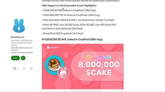 PANCAKE SWAP NFT'S ARE COMING! HERES WHAT YOU NEED TO KNOW ! BUNNY PARK UPDATE ! BUNNY PARK 2.0 смотреть онлайн