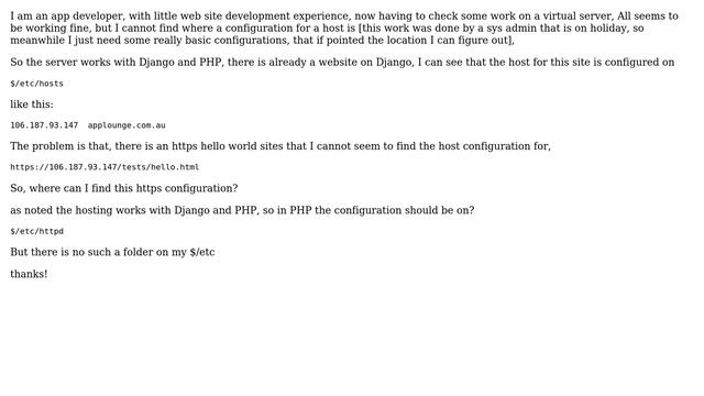 DevOps & SysAdmins: Where is the configuration for https host Django+PHP смотреть онлайн