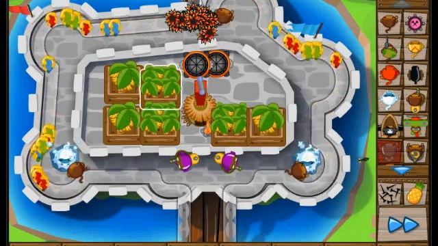 BTD5 Castle Hard Walk Through Levels 1-85 Tack Tower version. смотреть онлайн