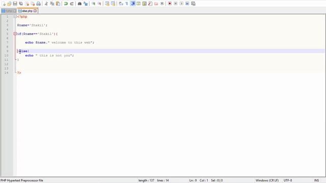 php if elseif statement - Bangle php course смотреть онлайн