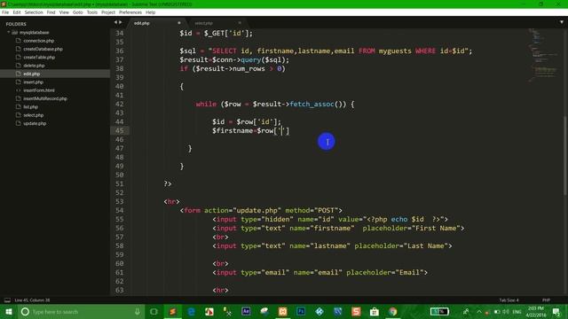 PHP MySQL HTML part 9 (basic) update recored from database смотреть онлайн