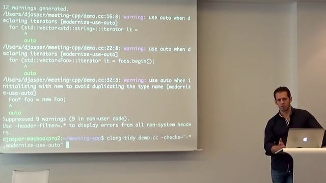 Keep your code sane with clang-tidy - Daniel Jasper - Meeting C++ 2015 Lightning Talks смотреть онлайн