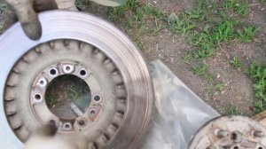 Замена передних тормозных дисков pajero/montero sport 1-поколения