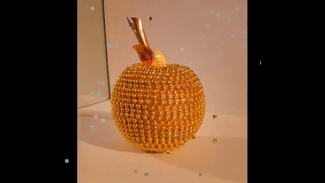 Сувенир "ЗОЛОТОЕ ЯБЛОЧКО" (из бусин) || Souvenir "GOLDEN APPLE" (from beads) смотреть онлайн