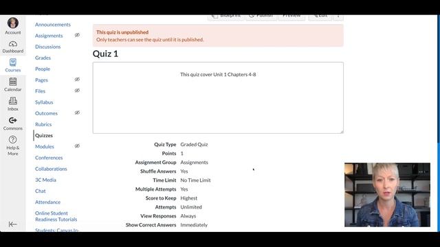QUIZ (2.0!) CANVAS LMS Tutorial смотреть онлайн