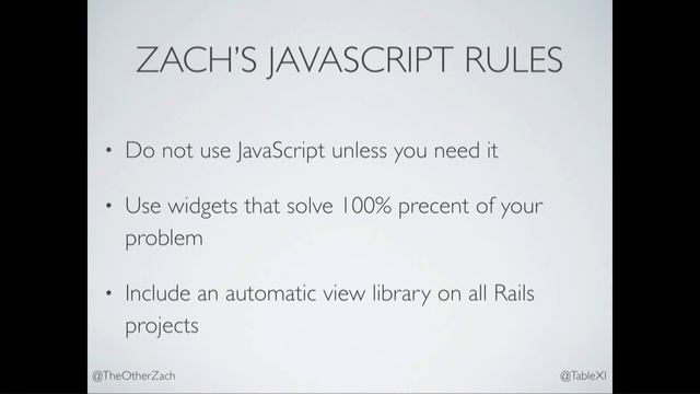 Zach Briggs. JavaScript for Rails Devs смотреть онлайн