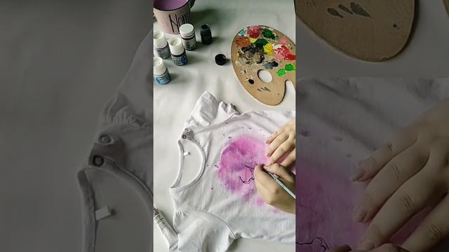 РОСПИСЬ ФУТБОЛКИ. АКВАРЕЛЬНАЯ ТЕХНИКА. смотреть онлайн