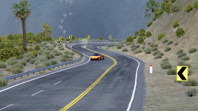 Drifting Mclaren 570s in LA Canyons - Assetto Corsa Steering Wheel Gameplay смотреть онлайн