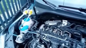 VW GOLF 6 CAYC 1.6 TDI injectors CR system cleaning