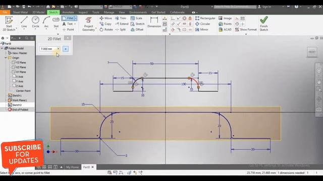 Autodesk inventor Sheet metal tutorial l Sheet metal Loft flange l Autodesk inventor tutorial смотреть онлайн