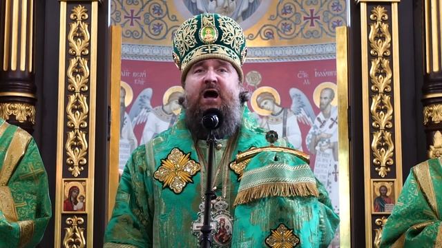 Проповедь митрополита Григория в День Святого Духа смотреть онлайн