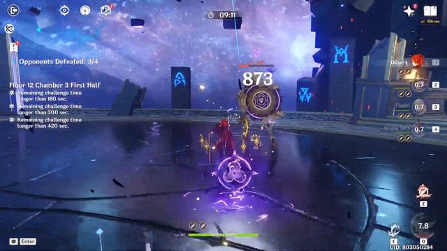 Diluc Overload + Yoimiya Vape | 4.4 Spiral Abyss Floor 12 9 Stars | Genshin Impact смотреть онлайн