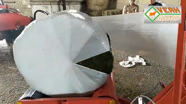 Обмотчик тюков Metal Fach Z561 с электроприводом. Демонстрация работы от ТОВ ТД 