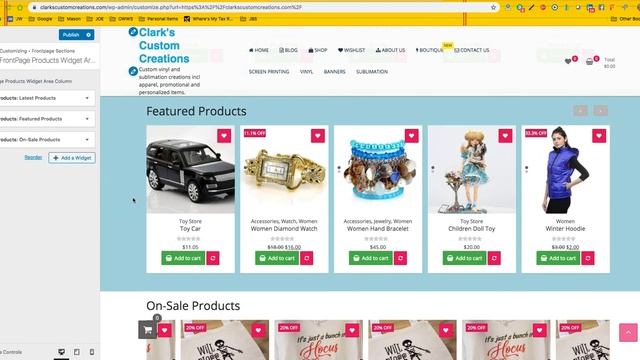 OWS - Editing Menus and Front Page using New Store Themefarmer WordPress WooCommerce theme. смотреть онлайн
